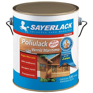 Verniz Maritimo Brilhante Poliulack 3,6L SAYERLACK SB.2300.00GL