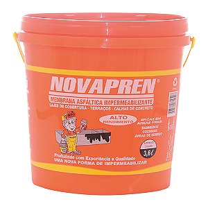 Novapren Manta Liquida Preta 3,6lt Galão