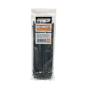 Abraçadeira Nylon PERKON Preta 4,8 X 250 100Peças