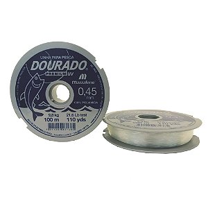 Linha pesca branca 0,45mm x 100m MAZZAFERRO 19DP1B045 20 Rolos