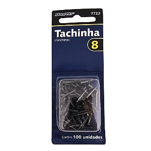 Tachinha 08 Blister com 100 peças BRASFORT 7722