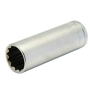 Soquete Encaixe Estriado 1/2" Longo 10mm  WAFT 6073
