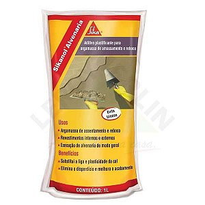 Sikanol Alvenaria Aditivo Plastificante Frasco 1 Litro SIKA 427968