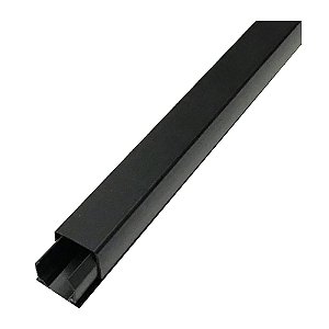 Canaleta Dupla Face 10x10x2m c/ Adesivo Preto PVC PERLEX 2610PRDF 25Pçs