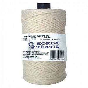 Barbante De Algodao KOREA 8 Fios de 4mm 310mt