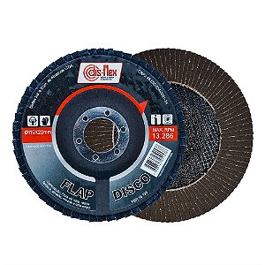 Disco Flap 4.1/2" Grão 40 Oxido Alumínio Hobby DISFLEX 09.045 10 Peças