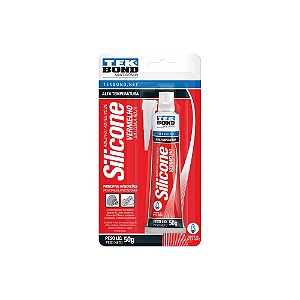 Cola Silicone Alta Temperatura Verm. 50g Blister TEKBOND 69957321910