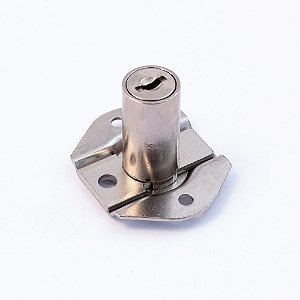 Fechadura Para Gaveta Com Chave Fixa 31mm Niquelada JOMARCA P966 c/2Peças