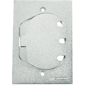Placa Piso Alumínio 4x2 Unha para 1 RJ45 TRAMONTINA 56121/088