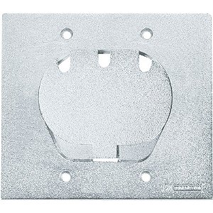 Placa Piso Alumínio 4x4 Unha para 3 RJ45 TRAMONTINA 56121/089