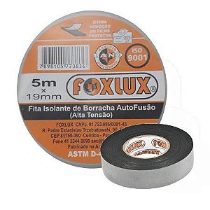 Fita Isolante Auto Fusão 5m X 19mm Foxlux