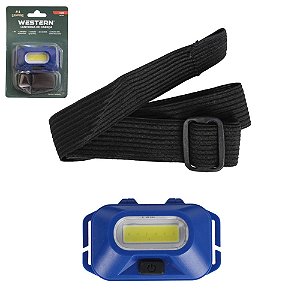 Lanterna LED de Cabeça 1W com Elástico WESTERN LNC004