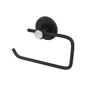 Papeleira Simples em Aço Preto CLARAINOX – Ref. 13085