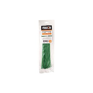 Abraçadeira Nylon PERKON Verde 3,5 x 300 mm – Kit com 100 Peças (Ref. 1372)