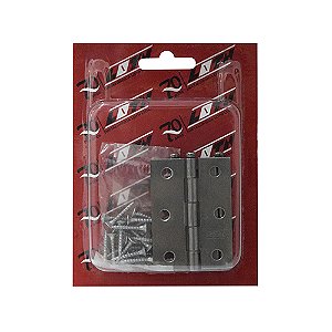 Dobradiça REAL 13526 2.1/2" Aço Polida – Blister com 3 Peças