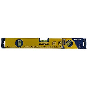 Nível Base Magnética Alumínio Tubular 16" (400mm) BRASFORT 9077
