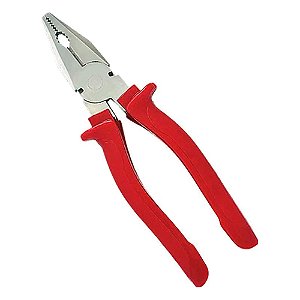 Alicate Universal Profissional 8" Isolado 1000V FERTAK Cabo Vermelho