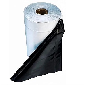 Lona Plástica PERKON Preta e Branca Dupla Face 8m x 100m 97 Micras 78kg - DF8178G6