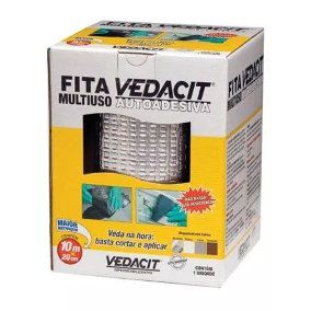 Fita Veda Tudo 30cm X 10m Alumínio VEDACIT 121820