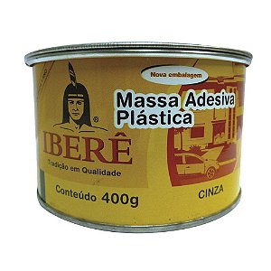 Massa Plastica IBERE 400gr Cinza c/ Catalisador 410001810