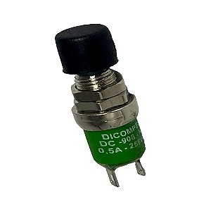 Chave Pushbutton Verde 8mm DICOMPEL DC-908/39