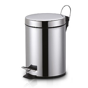 Lixeira Inox 5 Litros com Pedal KALA