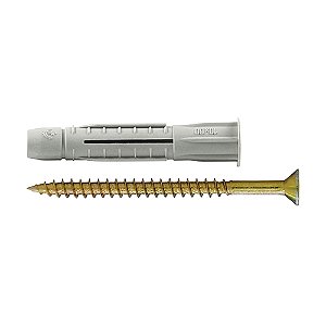 Bucha para Drywall ANCORA 10mm Com Parafuso 25 Peças