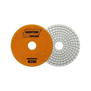 Disco Flexível Diamantado NORTON Brilho D’Água Grão 200