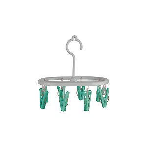 Mini Varal Oval c/ 8 Prendedores FLASHLIMP LAV9386