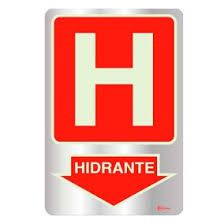 Placa Sinalizacao “HIDRANTE “ Fluorescente PVC 20x30