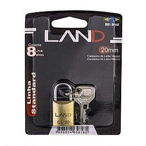 Cadeado 20mm Blister LAND 2540