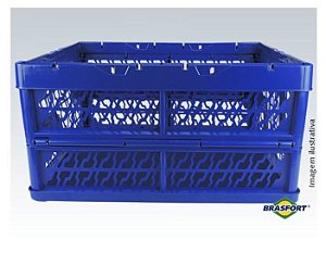 Caixa Plástica Dobrável Grande até 25Kg BRASFORT 7838