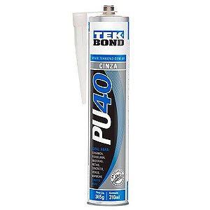 Cola Pu 40 Tekbond Cinza Silicone Selante 360gr