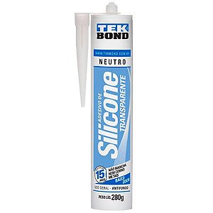 Cola Silicone Neutro Tekbond Incolor 280gr