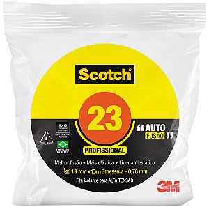 Fita Isolante 3M Alta Fusão/Tensão 10mx19mm H0002185603