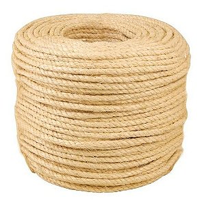 Corda Sisal Torcida 12mm 1/2" 220mt