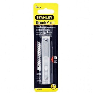 Lamina Estilete Estreita 9mm STANLEY 10 peças