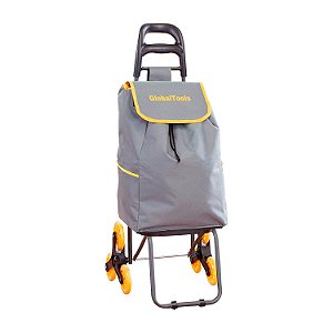 Carrinho De Feira Sobe Escada 3 Rodinhas 40Kg Globaltools