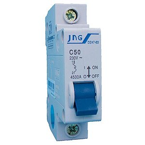 Disjuntor DIN Unipolar 32A DZ47 63 C JNG 51293