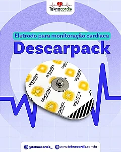 Eletrodo ECG Adulto Descartável Descarpack COM 5 mil Unidades