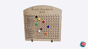 Quadro de Desafio Boardgame 10x10 em MDF