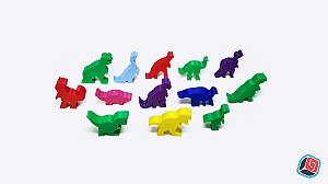 Ilha dos Dinossauros - Kit Básico - Ludo 3D - Ludo 3D - Impressão 3D para Jogos  de Tabuleiro