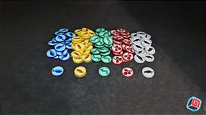 Kit de Tokens Wingspan em Acrílico