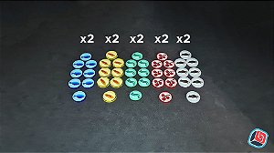 Kit de Tokens Wingspan: Asia em Acrílico