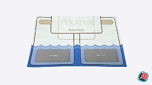 Playmat Individual Piratas - 6 unidades