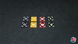 Kit de Tokens de Recursos Arkham Horror LCG em Acrílico - 10 unidades