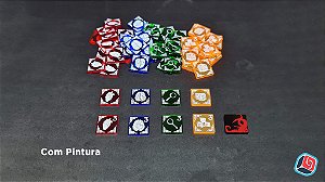 Kit de Tokens Arkham Horror LCG em Acrílico