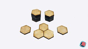 Tiles Genéricos Hexagonal em MDF - 20 unidades