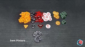 Kit de Tokens Shadowrun Crossfire em Acrílico