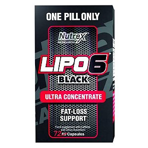 Lipo 6 Black Ultra Concentrado Canadense 72 capsulas importado